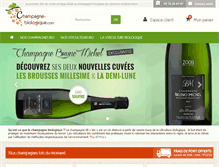 Tablet Screenshot of champagne-biologique.com